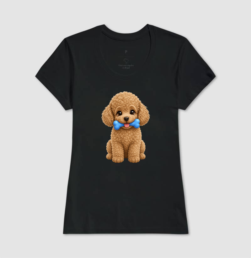 Poodle Marrom - Desenho Infantil - Imagem 3