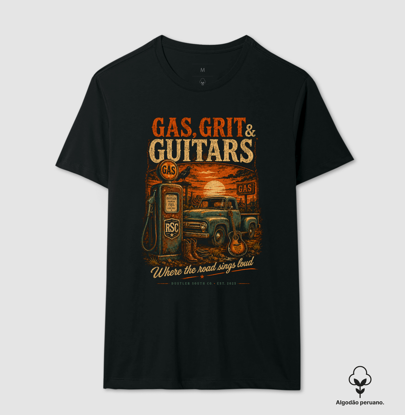 Camiseta Country  Gas, Grit & Guitars - Imagem 2
