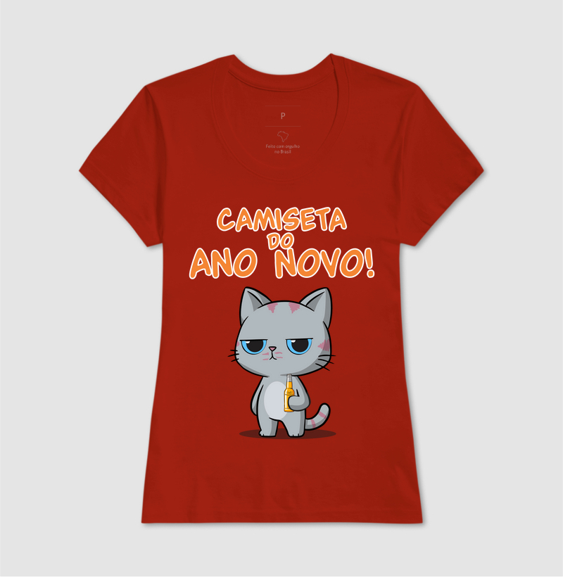 Camiseta Gato Sincero Ano Novo - Imagem 11