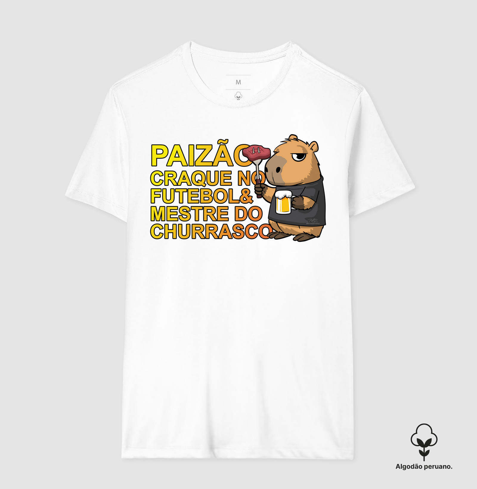 Camiseta Capivara Pai Churrasco - Imagem 5