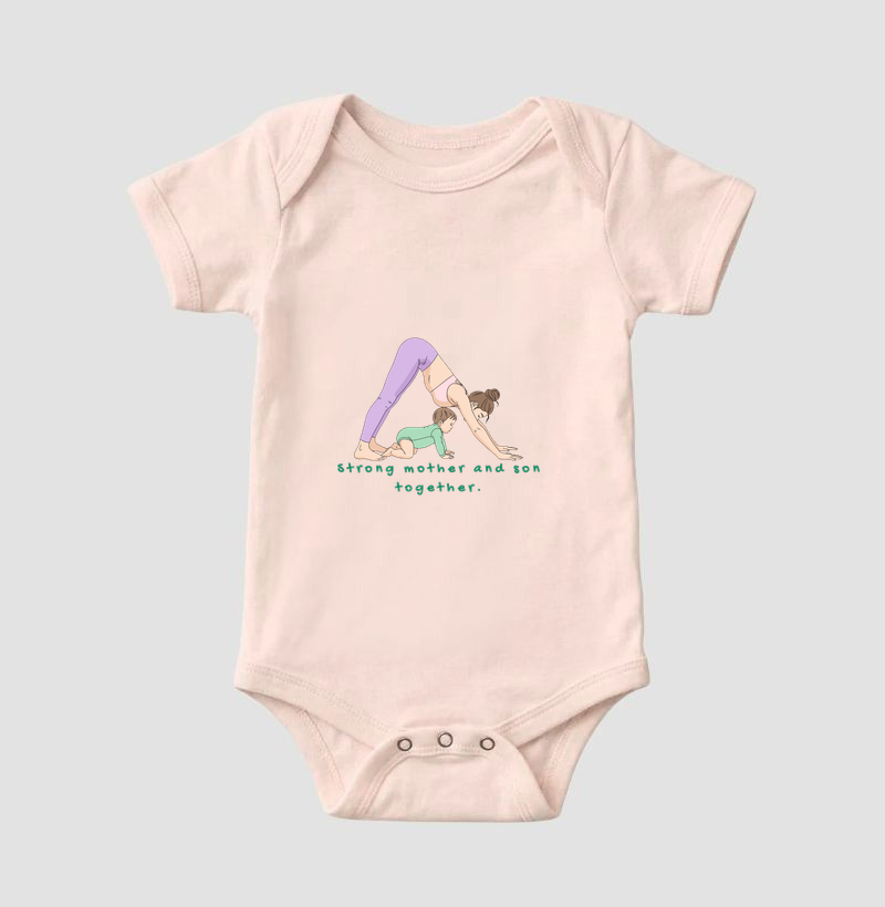 Strong Mother and son together - TRENO - Body Infantil - Imagem 4