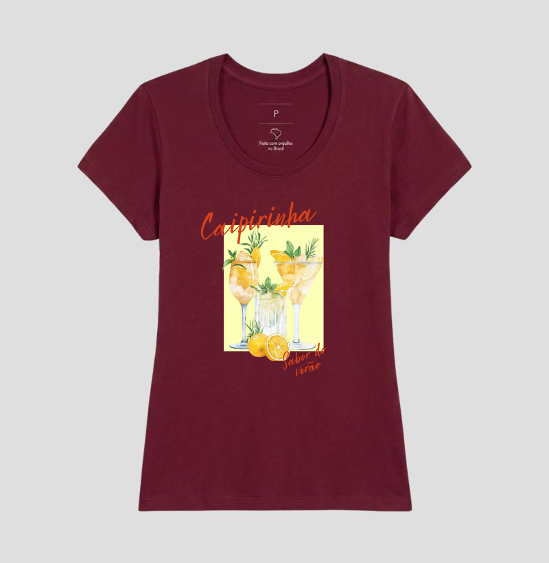 Camiseta Algodão Premium Caipirinha – Sabor do Verão - Imagem 17