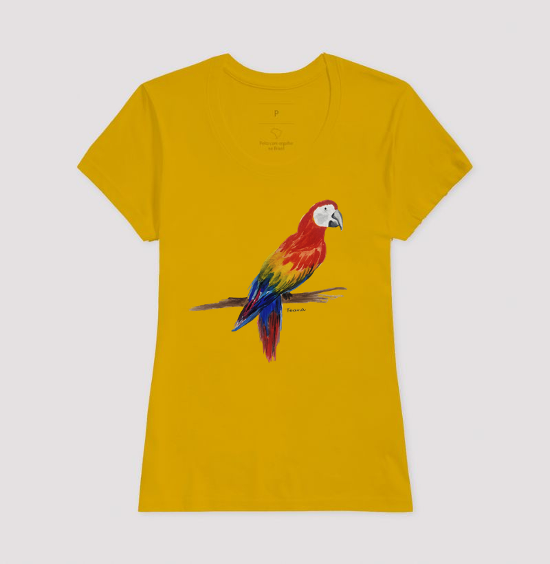 Camiseta Arara-Vermelha – Aves do Brasil - Imagem 15