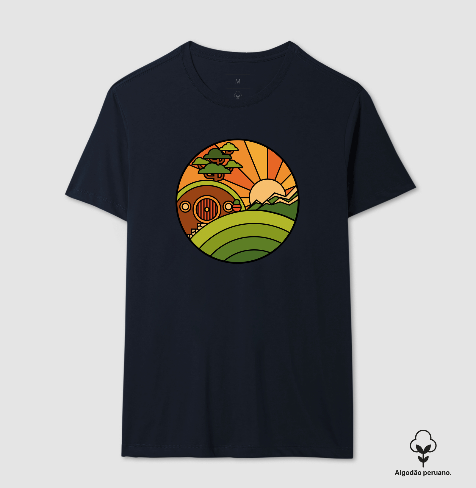 Camiseta Algodão Peruano O Lar de um Pequeno Valente - Imagem 5