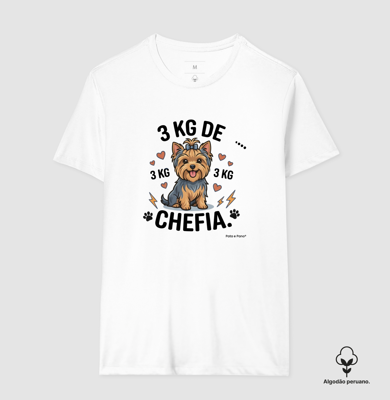 CAMISETA ALGODÃO PERUANO YORKSHIRE 3 KG - Imagem 3