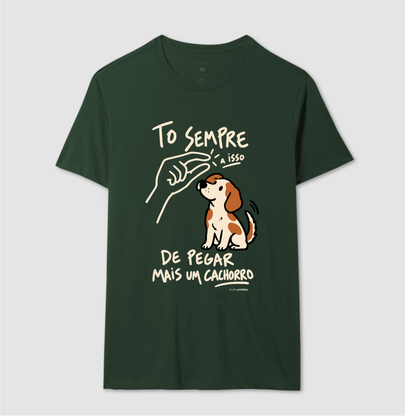 Camiseta Tô Sempre a Isso de Pegar Mais um Cachorro - Imagem 12