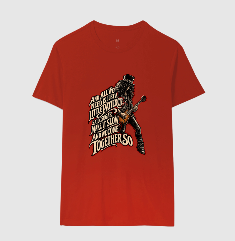 Camiseta Patience – Rock, Guitarra e Atitude | Estampa Vintage Rock - Imagem 10