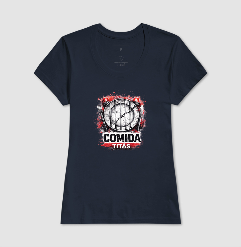 Camiseta Comida - Titãs. Coleção Música. Masculina e Feminina. Algodão Peruano. - Imagem 7