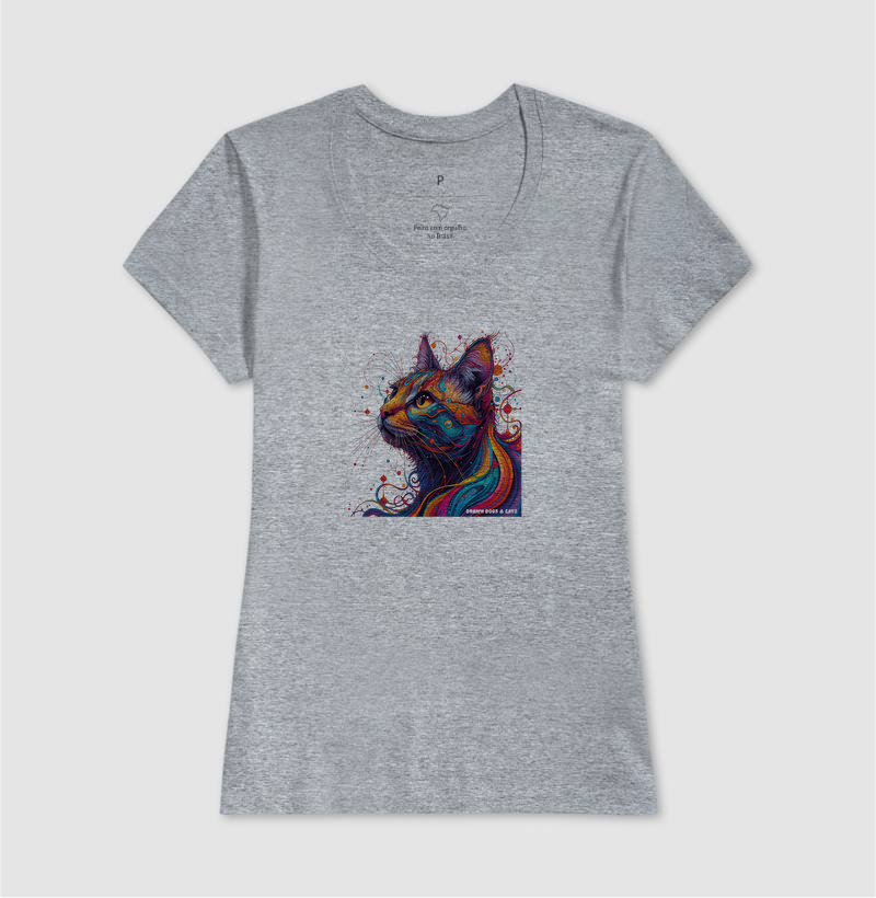 Gato colorido de lado - Imagem 10
