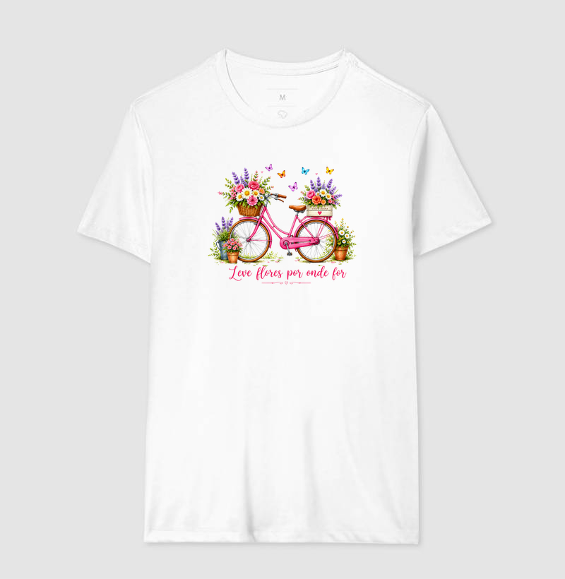 Camiseta Leve flores por onde for - Imagem 4