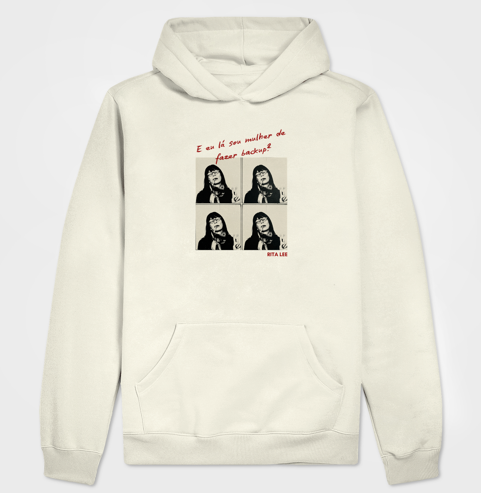 Camiseta Feminina Eu Lá Sou Mulher de Fazer Backup Frase Engraçada Pop Art Estampa Unissex - Imagem 3