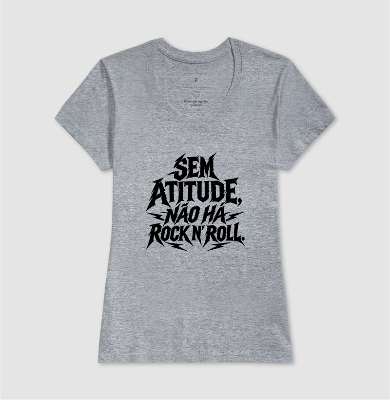 Camiseta Sem atitude, não há rock n' roll - Imagem 9