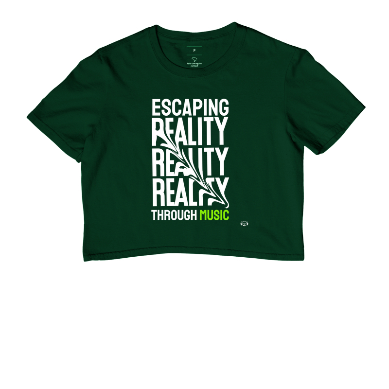 Camiseta Cropped Escaping Reality