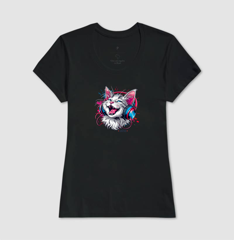 Camiseta Gato Musical - Imagem 6