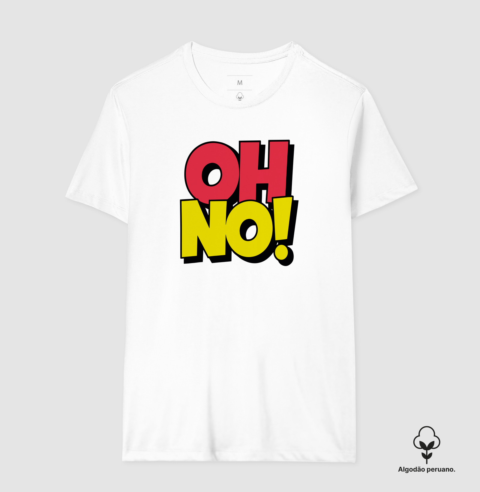 Camiseta Algodão Peruano OH NO! - Imagem 3