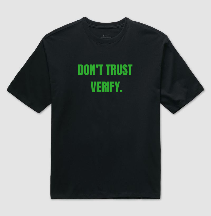 Camiseta Bitcoin Não Confie Verifique - Imagem 2