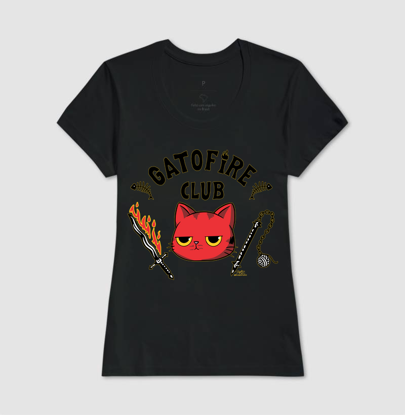 Camiseta Gato Sincero GatoFire Club - Imagem 3