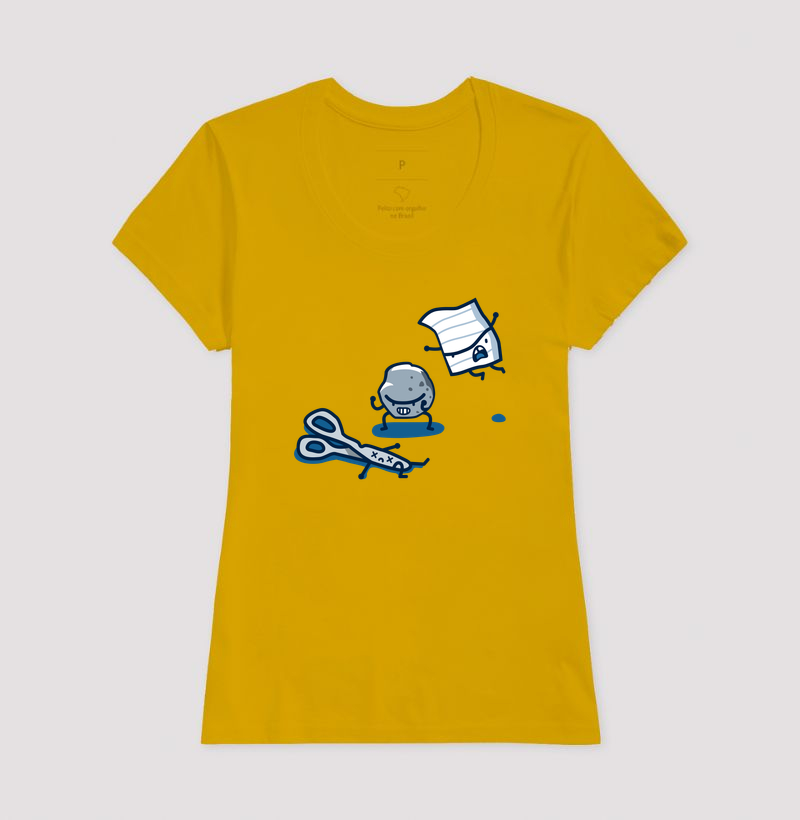 Camiseta Pedra-Papel-Tesoura - Imagem 7