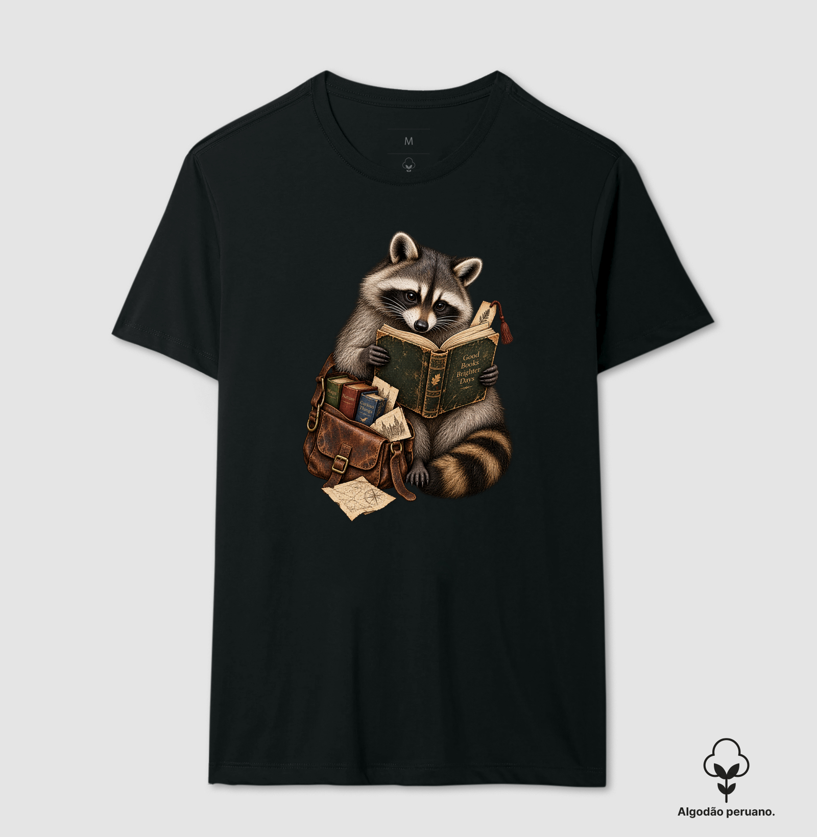 Camiseta Guaxinim Leitor - Imagem 3