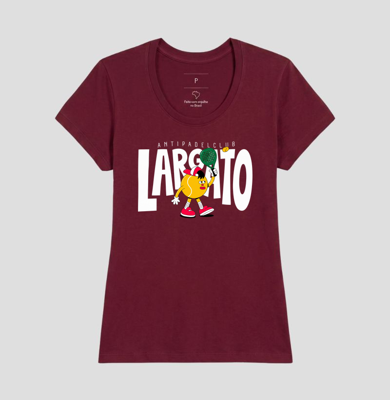 Camiseta Largato Anti Padel Club Mascote Vermelha - Imagem 7