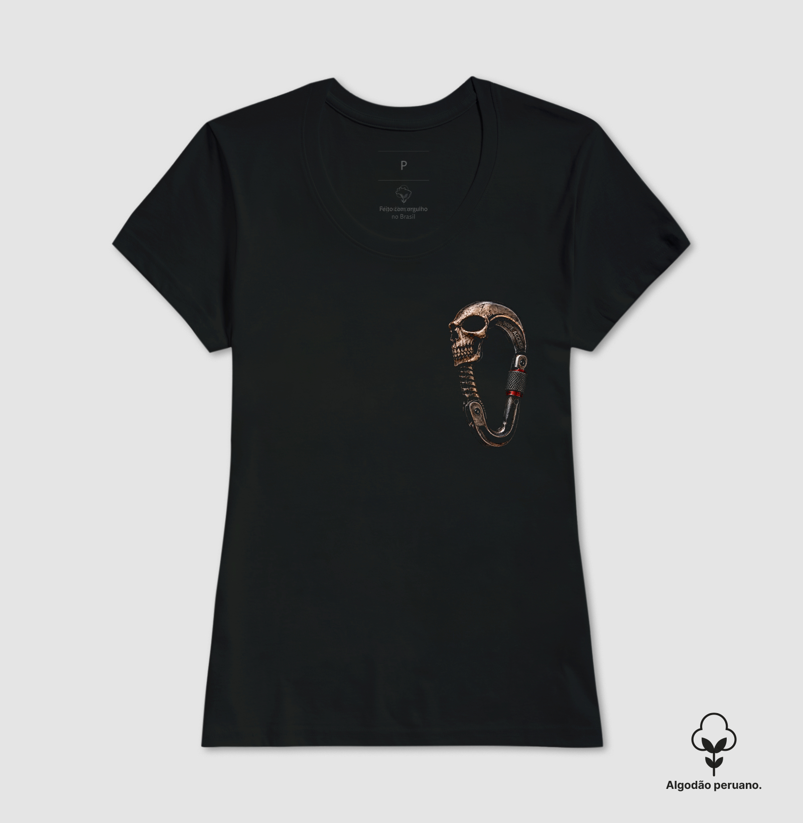 Skull Carabiner, Mosquetão no Peito - Imagem 3