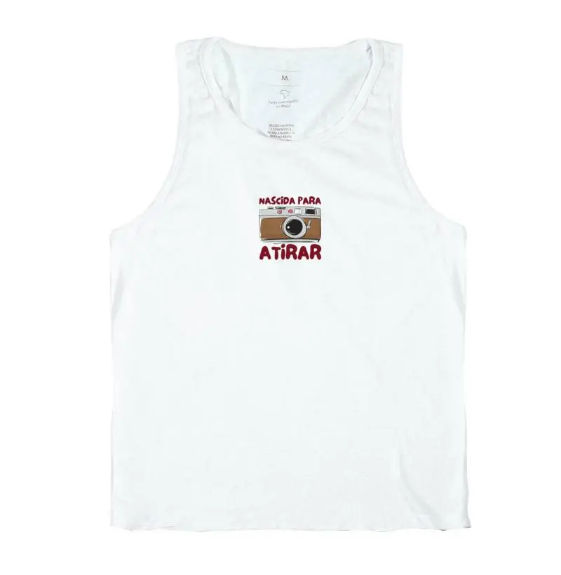 Camiseta regata, nascida para atirar - Imagem 2