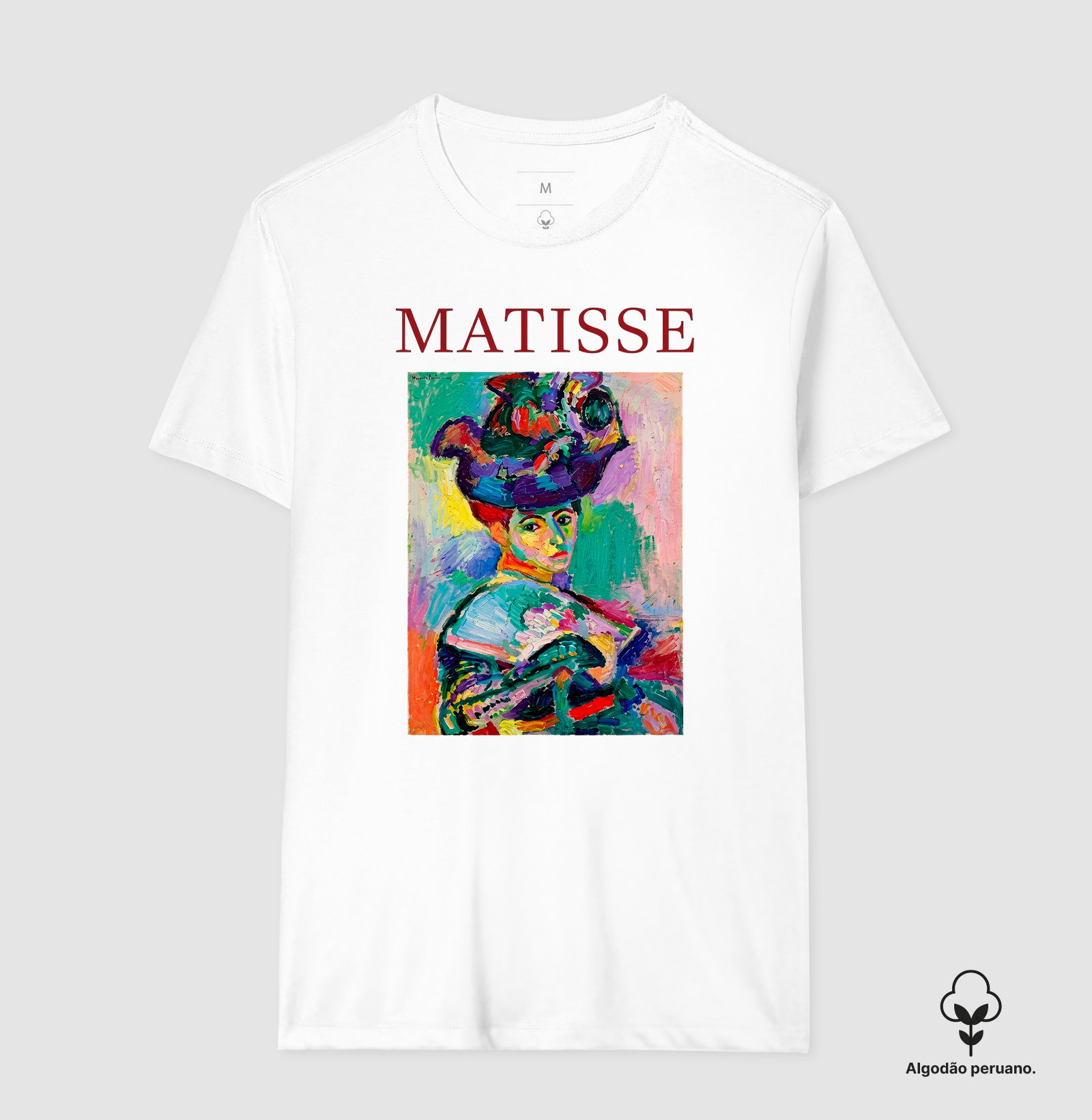 Camiseta Henri Matisse Woman with a Hat Art Premium - Imagem 5