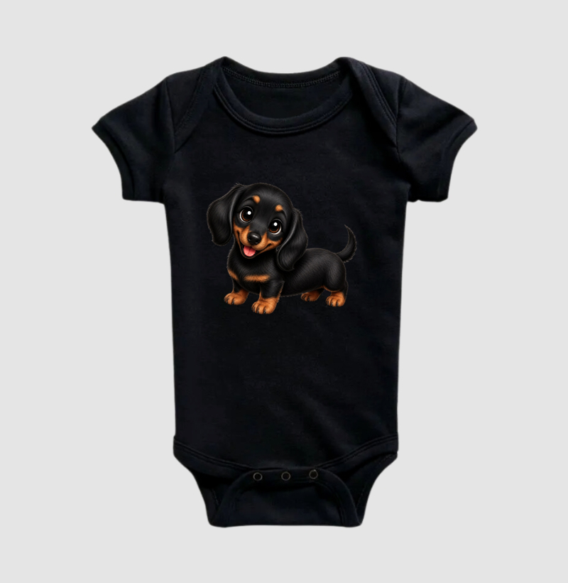 Dachshund Preto - Desenho Animado - Imagem 2