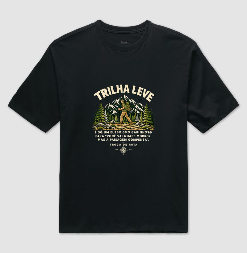 Camiseta Oversized | Unissex |  Trilha Leve - Imagem 5