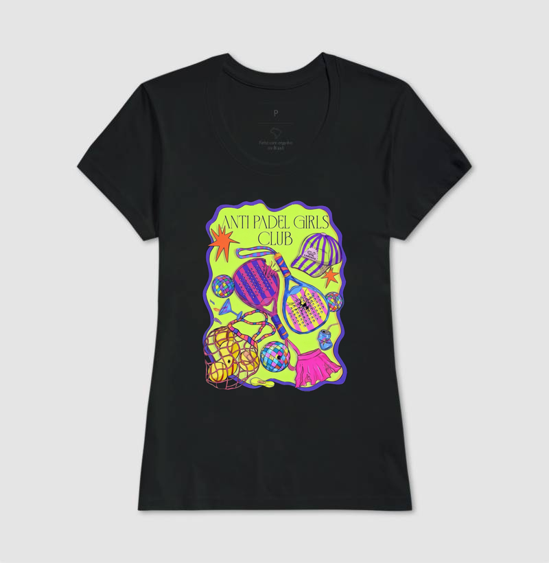 Camiseta Feminina Anti Padel Girls Club Retrô - Imagem 2
