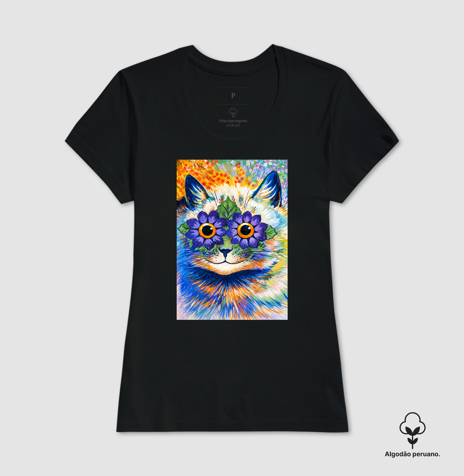 Psychedelic Flower Cat -  Louis Wain - Imagem 8