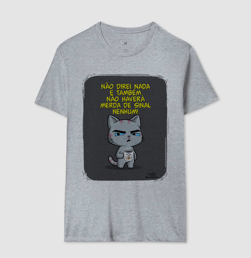 Camiseta Gato Sincero Sinal Nenhum - Imagem 8