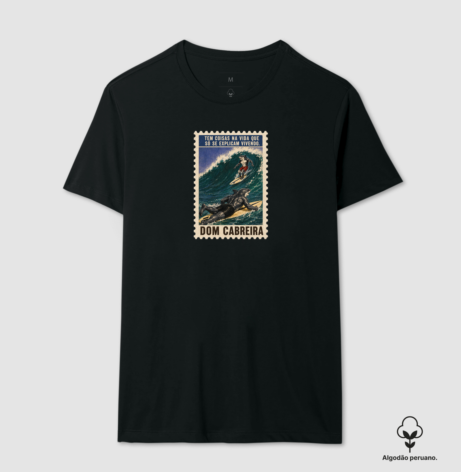 Camiseta Selo Vivendo a Vida do Surfe (masculina) - Imagem 2