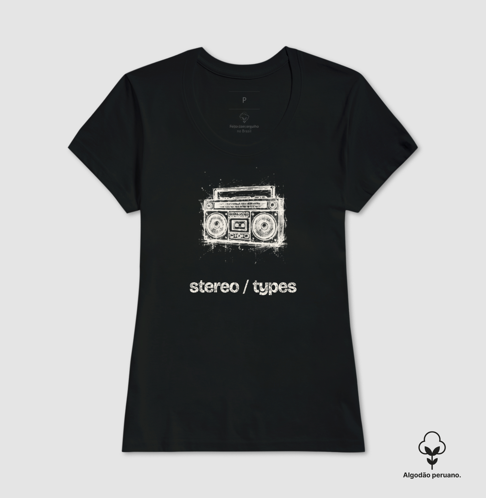 Boombox · Carvão · Traço Claro · STEREO TYPES - Imagem 2