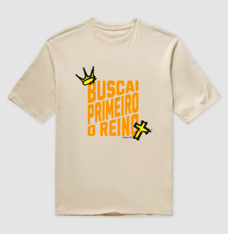 Buscai Primeiro o Reino — Camiseta Oversized - Imagem 5