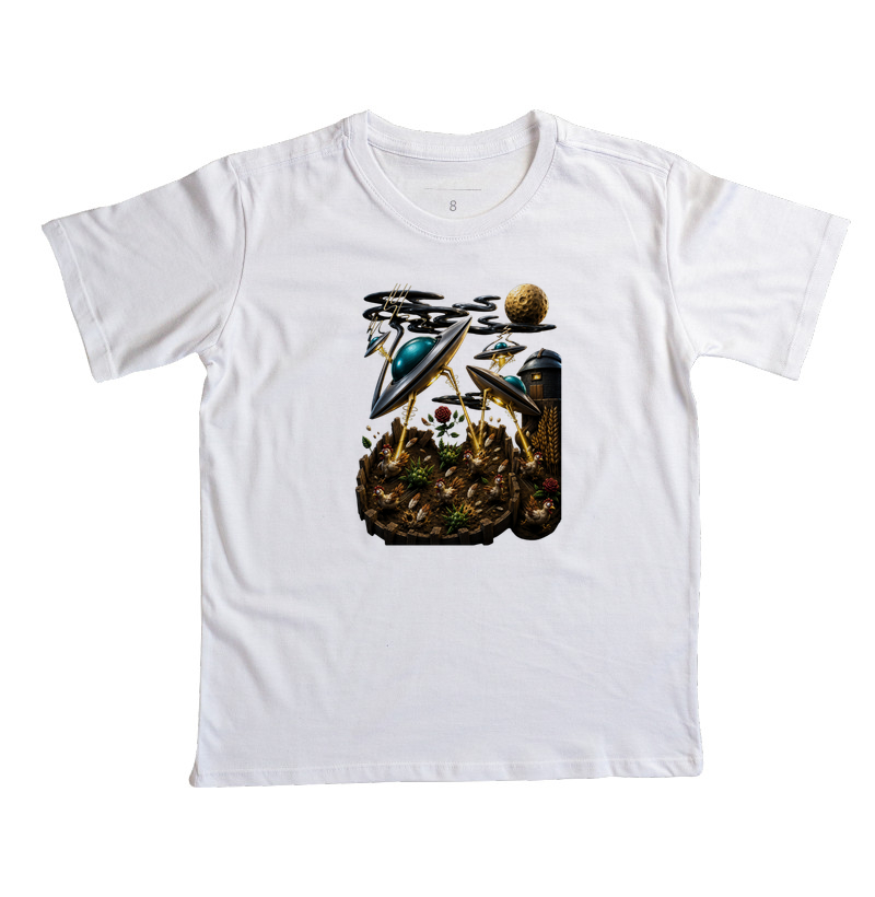 Camiseta Infantil  Atack Alien - Imagem 8