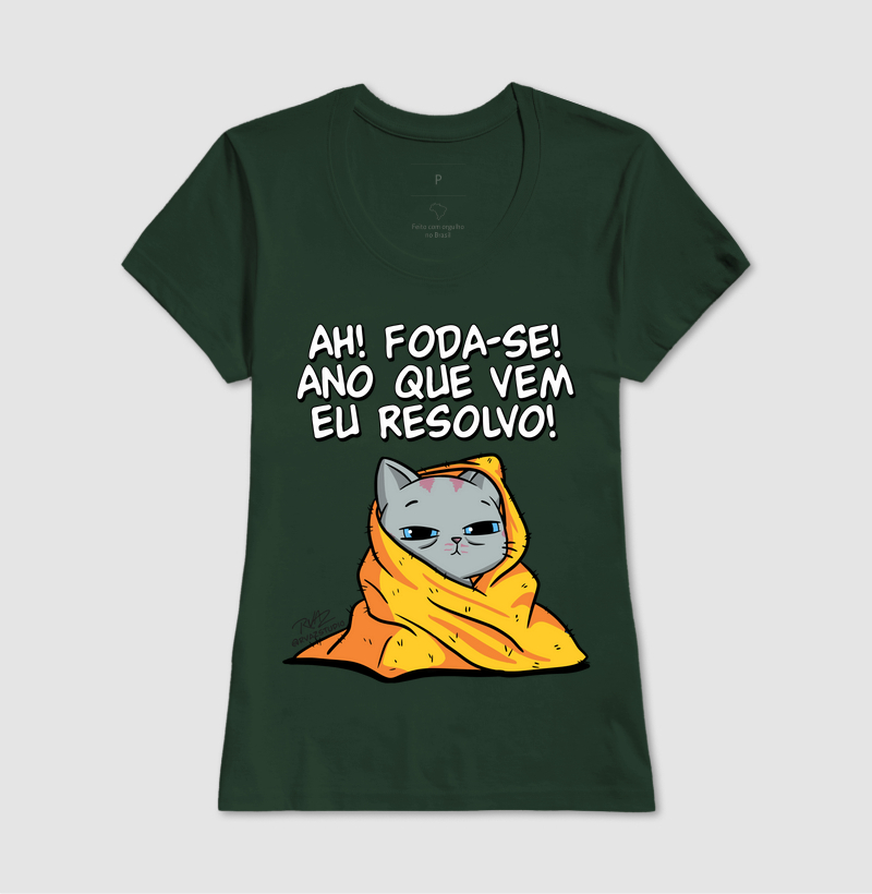 Camiseta Gato Sincero Ano que vem - Imagem 13