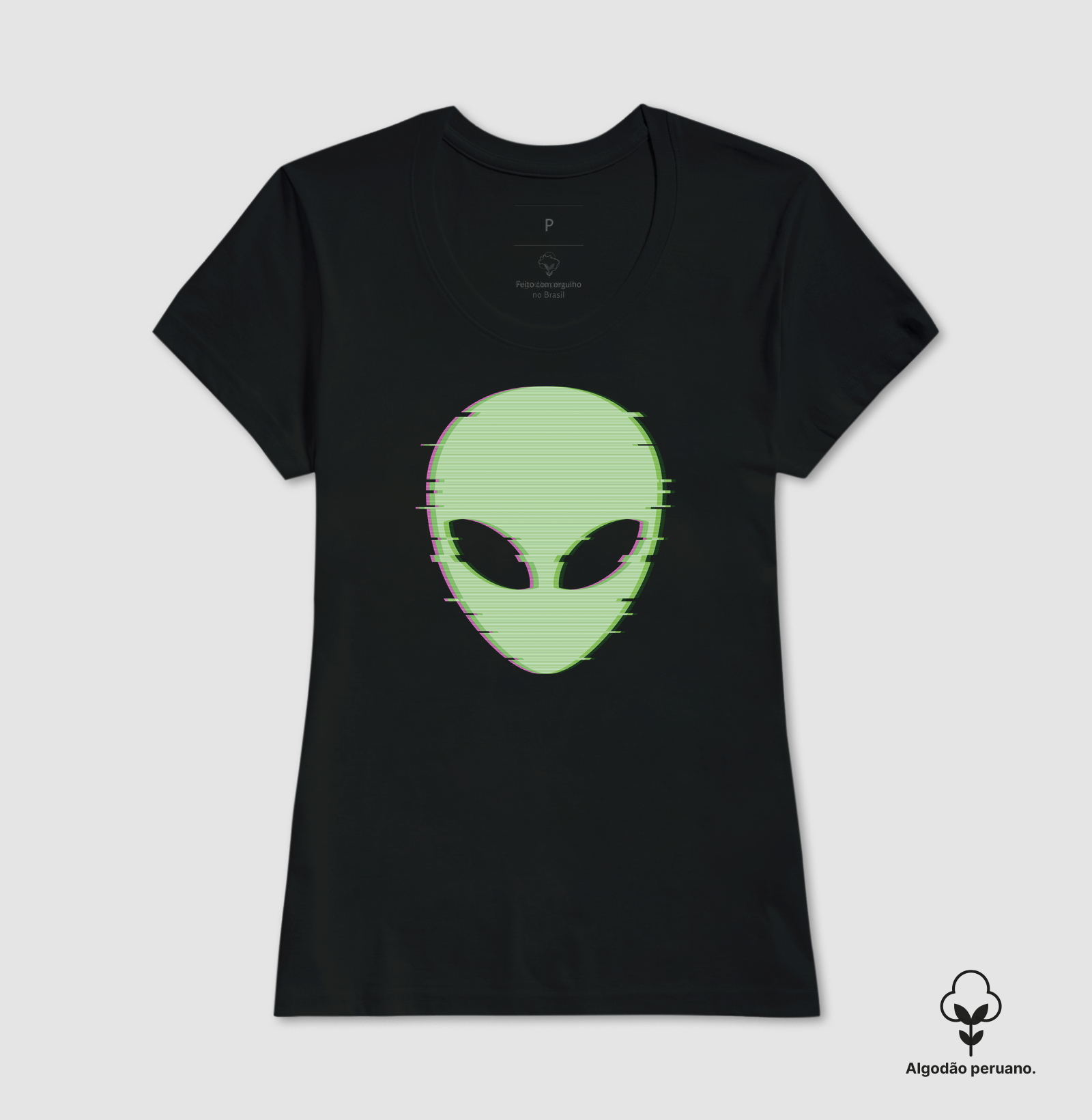 Camiseta Algodão Peruano Transmissão Alienígena - Imagem 3