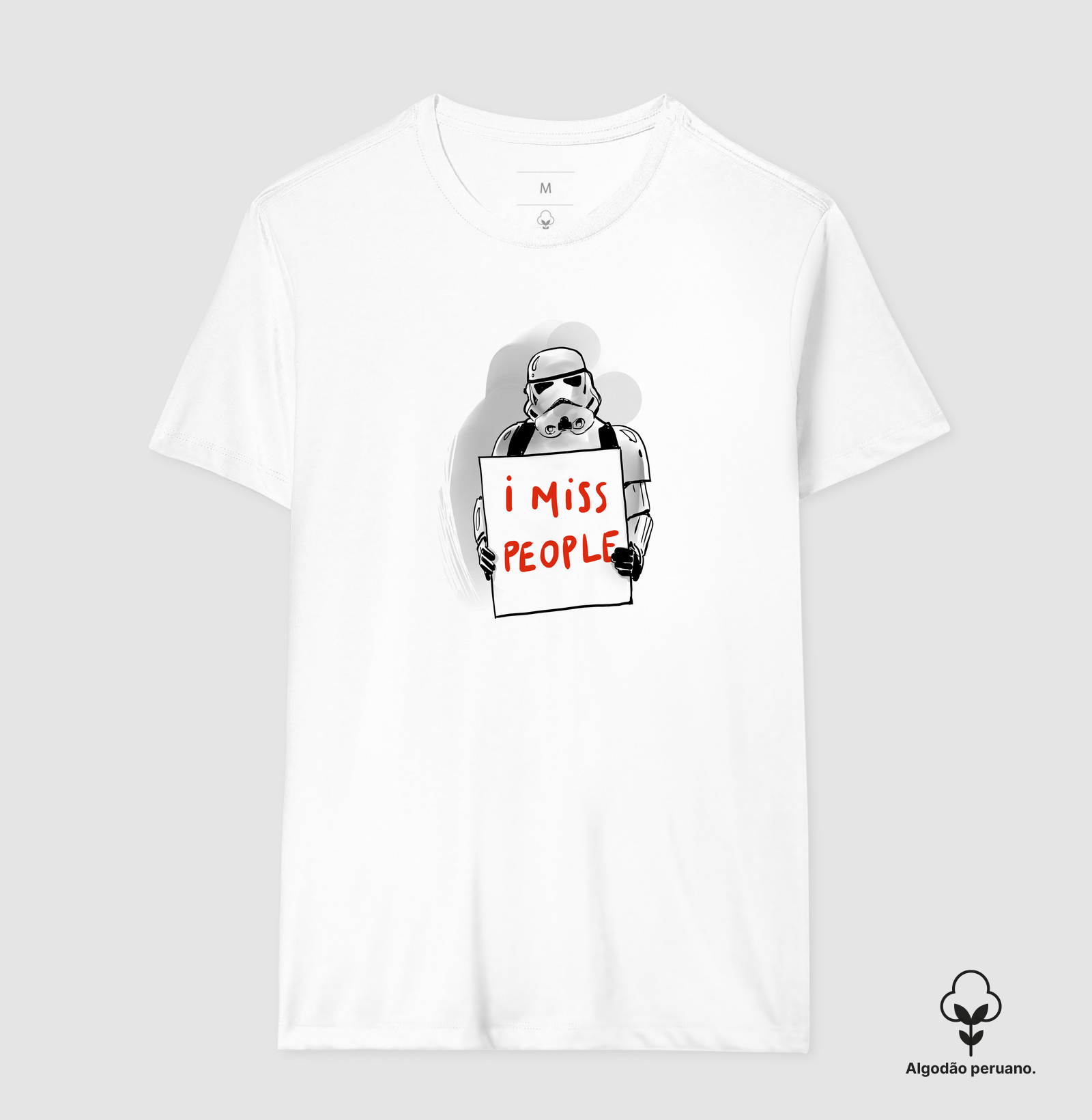 Camiseta I Miss People Algodão Peruano - Imagem 4