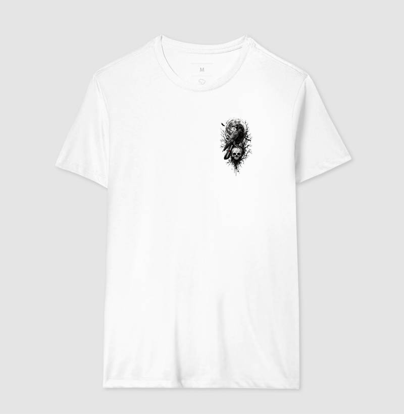Huginn Caveira Lua Cheia Minimalista - Imagem 5