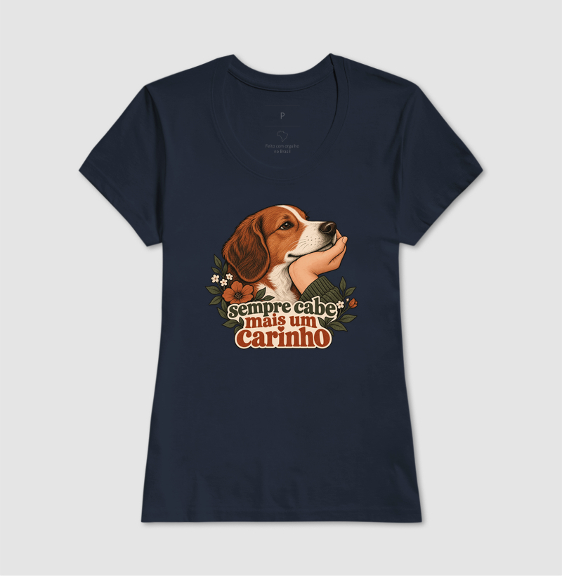 Camiseta Cachorro Carinho "sempre cabe mais um carinho" | Pelo & Pano - Imagem 7