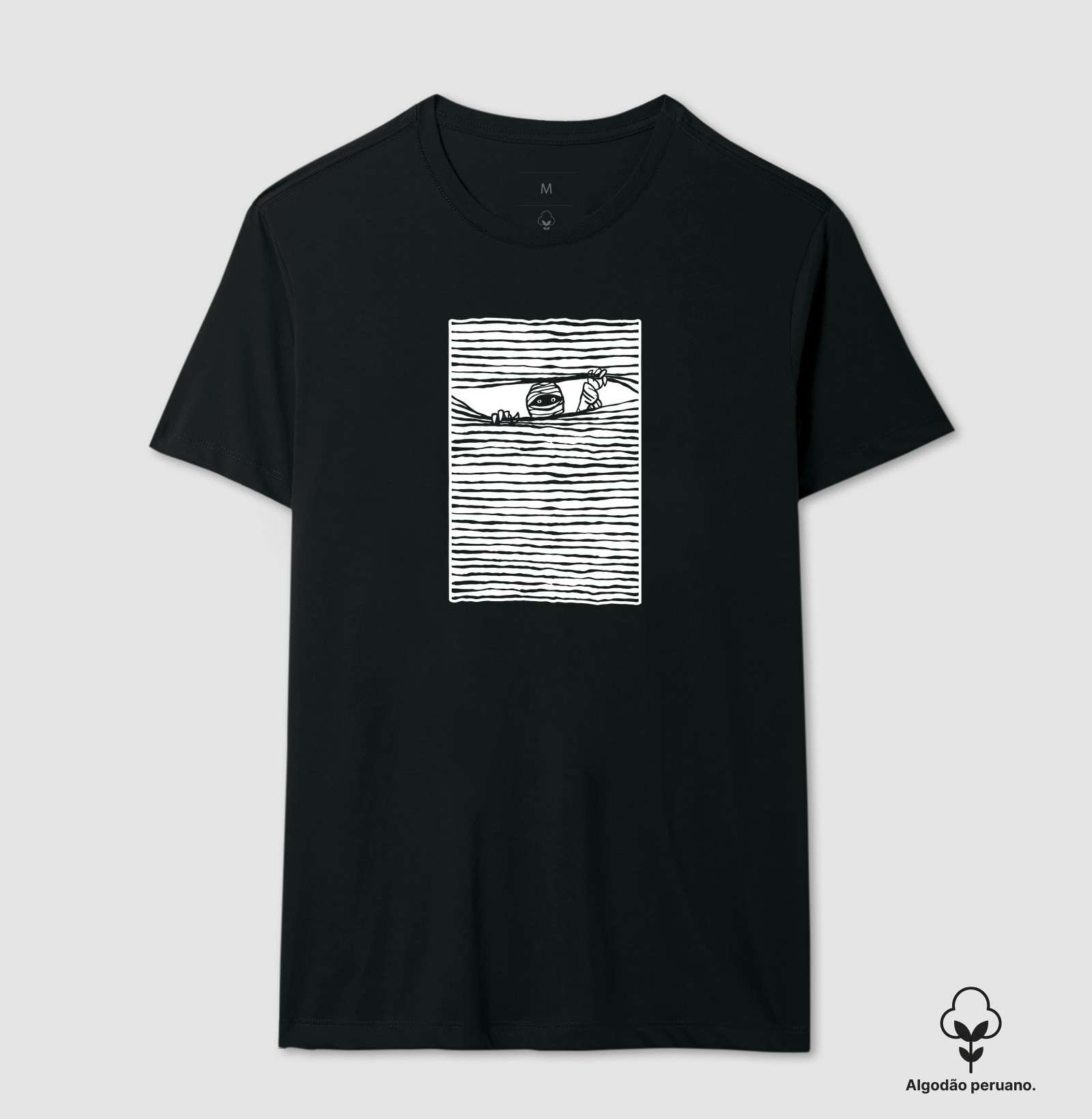 Camiseta Algodão Peruano Algo na Escuridão - Imagem 4