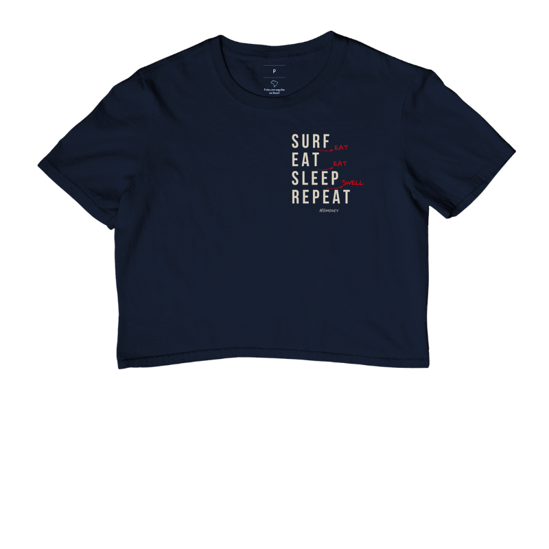 Cropped Surf (Eat). Eat. Sleep. Repeat. - Imagem 4