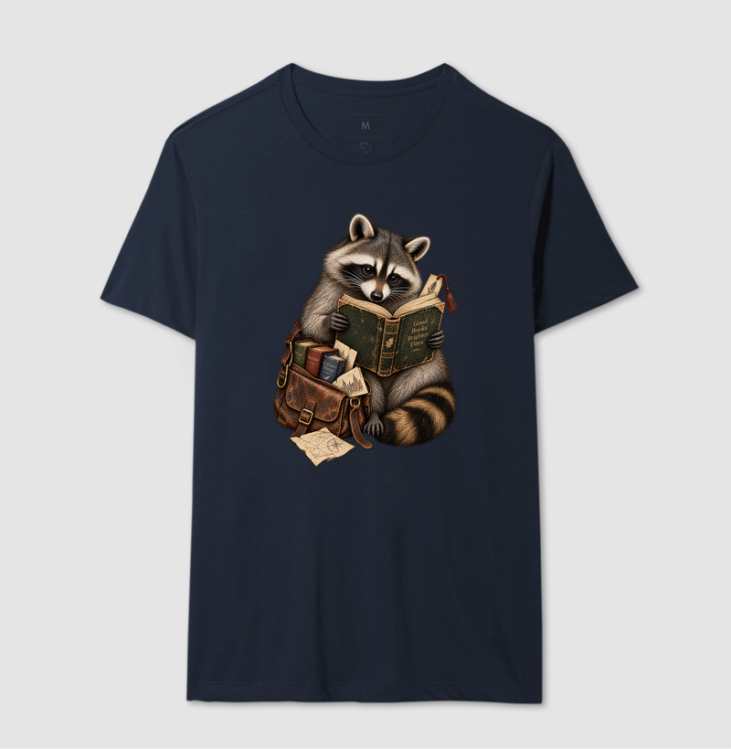 Camiseta Guaxinim Leitor - Imagem 6