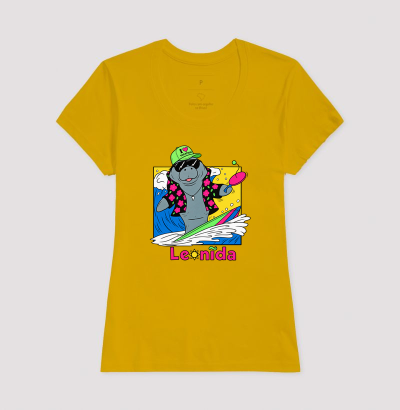Camiseta GTA 6 Jason – Leonida Surf com Peixe Boi / Manatee - Imagem 15
