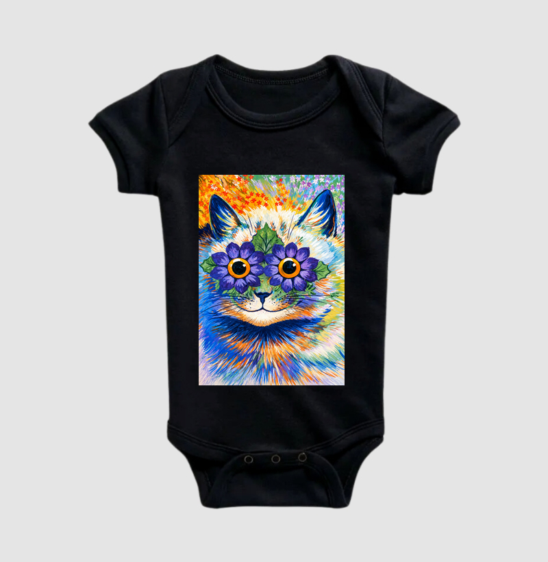 Psychedelic Flower Cat -  Louis Wain - Imagem 2
