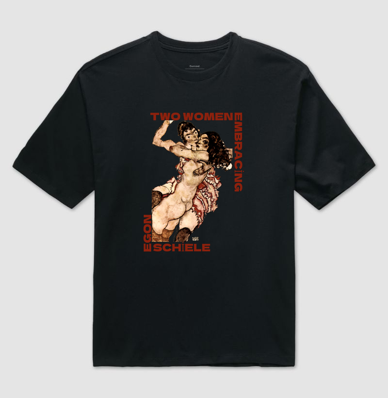 Duas mulheres se abraçando (1915) - Egon Schiele - Imagem 2