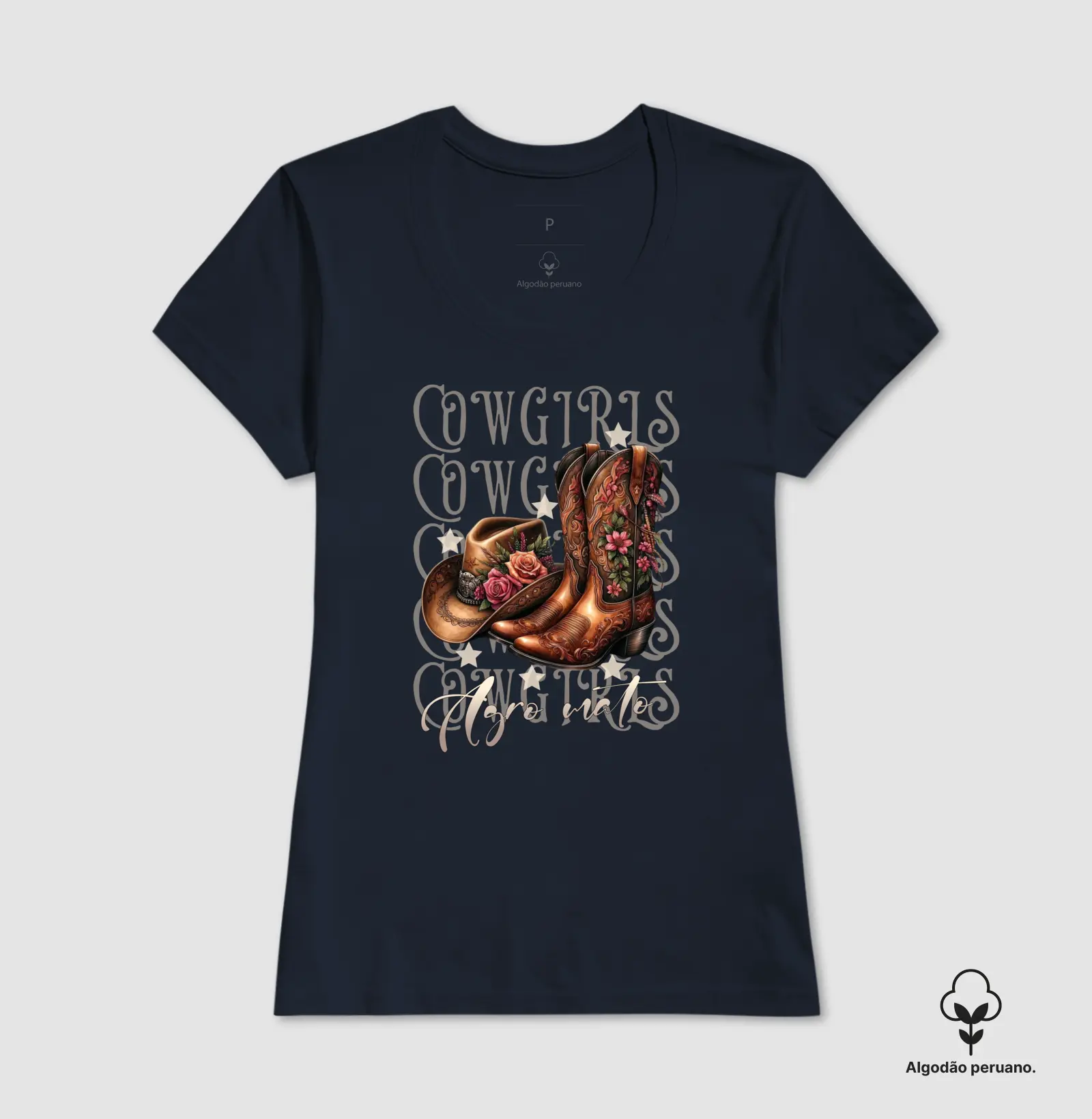 Camiseta Algodão Peruano Cowgirl - Imagem 4
