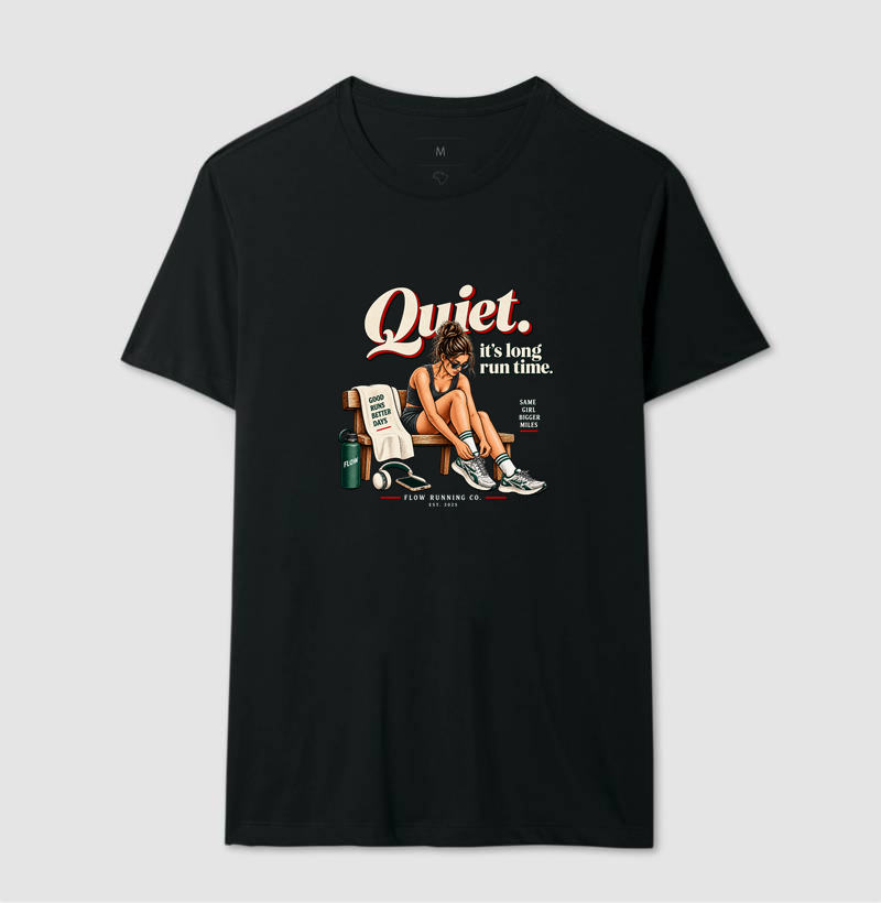Camiseta Corrida - Quiet, It's Long Run Time - Imagem 2