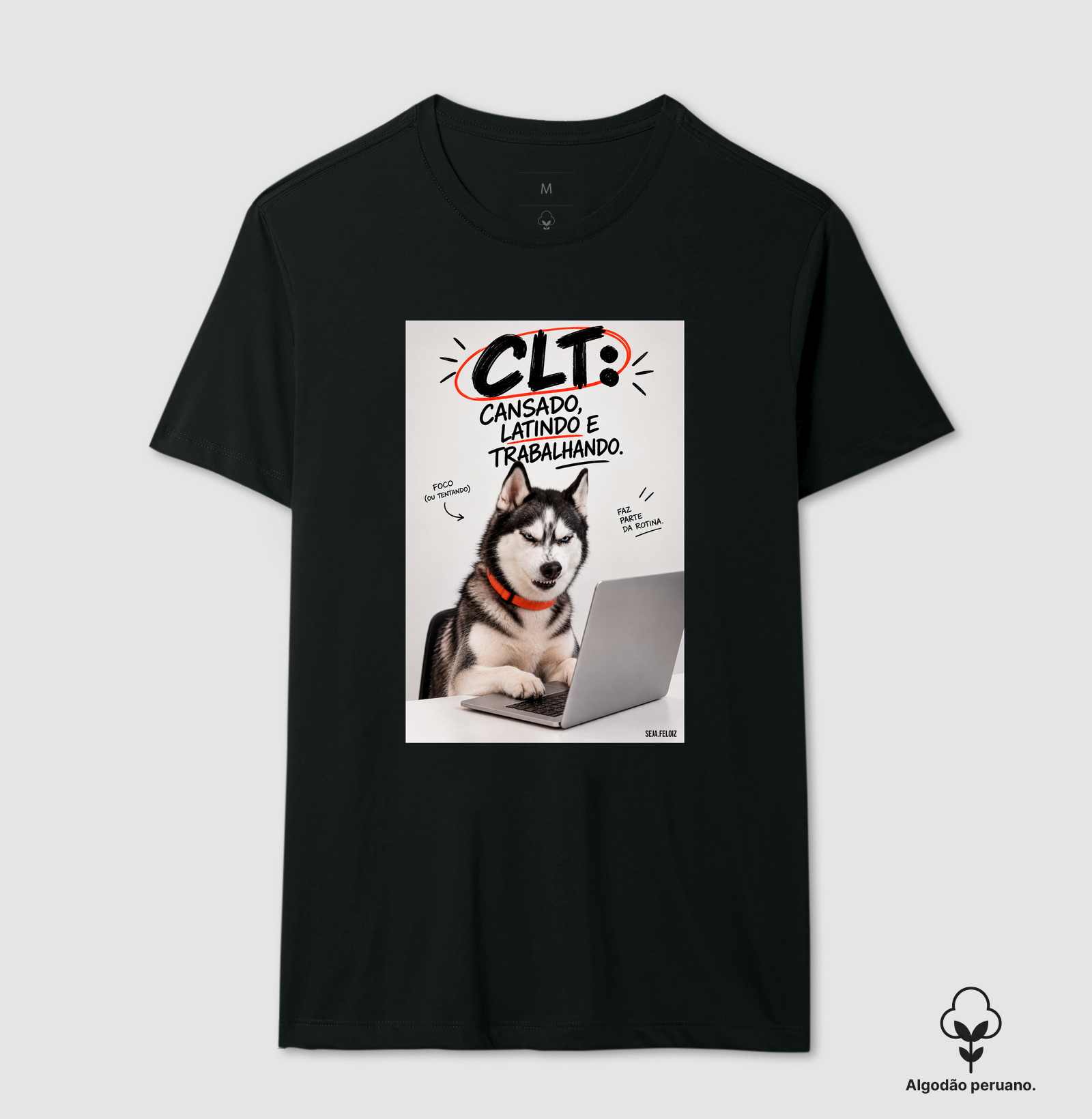 🐺💻 CLT — Cansado, Latindo e Trabalhando! 🐾😂 Husky - Imagem 6